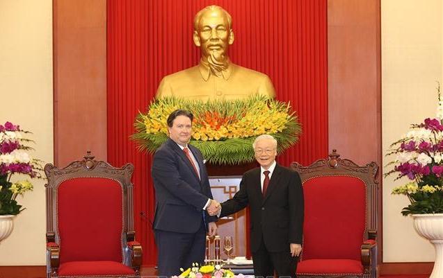         Tổng Bí thư Nguyễn Phú Trọng tiếp Đại sứ Hoa Kỳ tại Việt Nam    