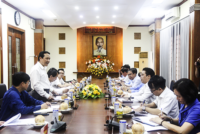Đoàn công tác của Ban Kinh tế Trung ương làm việc với Thường trực Tỉnh ủy Khánh Hòa về kế hoạch tổng kết Nghị quyết số 39