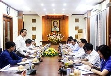 Đoàn công tác của Ban Kinh tế Trung ương làm việc với Thường trực Tỉnh ủy Khánh Hòa về kế hoạch tổng kết Nghị quyết số 39