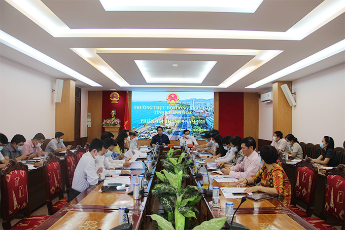Phiên họp Thường trực HĐND tỉnh Khánh Hòa tháng 9-2021