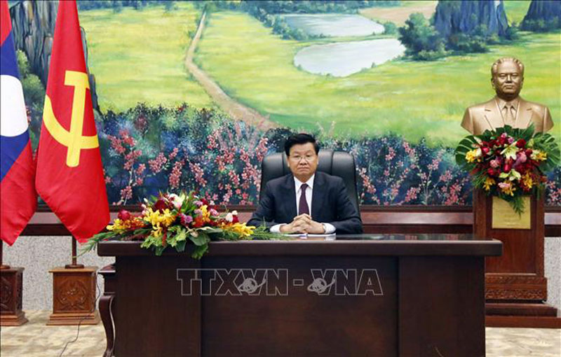 Lãnh đạo Lào gửi điện chúc Tết lãnh đạo Đảng, Nhà nước Việt Nam